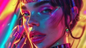 Demi Lovatos Dolphin Skin Nails Are the Ultimate Mani Mood