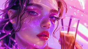 Iced Coffee Glass Nails Are the Coolest Manicure Trend And Youll Be Copying It ASAP