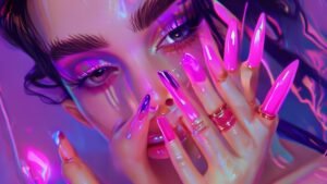 Deer Print Nails Are the Cozy Manicure Trend You Need This Winter