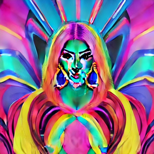 Cardi Bs Rainbow Hair Updo is Basically a Fairy Tale Come to Life