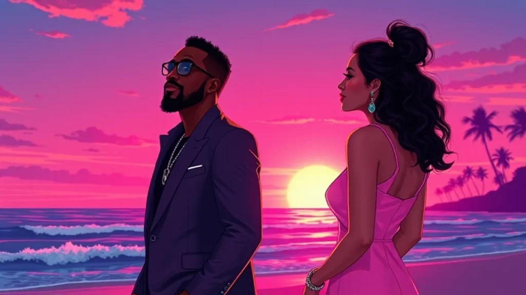 Nick Cannon and Alyssa Scott honoring their son's memory by the ocean at sunset.