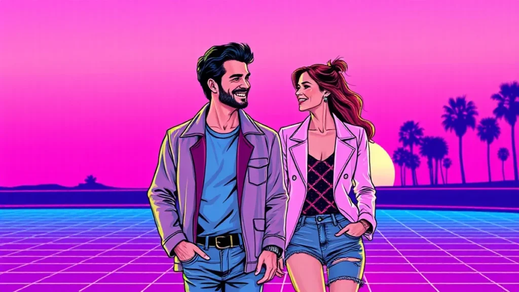 Andrew Garfield and Monica Barbaro sharing a romantic and joyful moment while walking together outdoors.