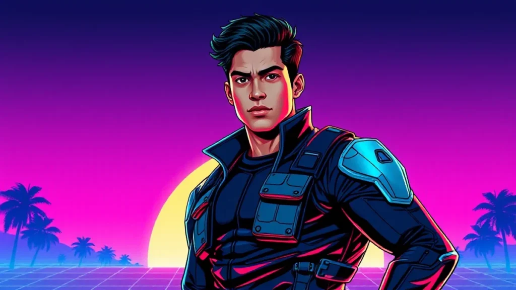 Actor Danny Ramirez posing in a tactical superhero suit for an Avengers themed article.