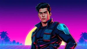 Actor Danny Ramirez posing in a tactical superhero suit for an Avengers themed article.