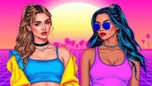 Gigi Hadid and Sydney Sweeney showcasing monochromatic Y2K inspired layered clothing trends.