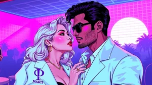 Inde Navarrette and Sombr sharing a deep connection during a cinematic music video scene.