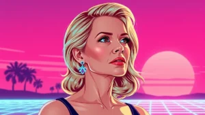 A thoughtful mature blonde woman looking away reflecting strength and resilience during a health battle.