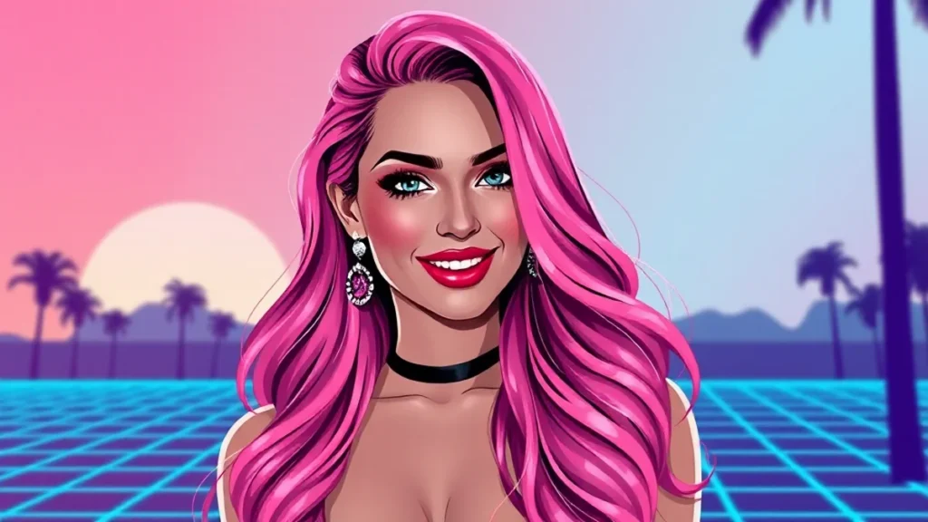 Melanie Moreno debuting her new bubblegum pink hair transformation after Love Island USA.