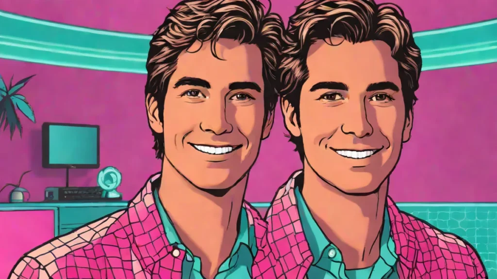 A smiling Arie Luyendyk Jr. looking happy and content in a bright home setting.