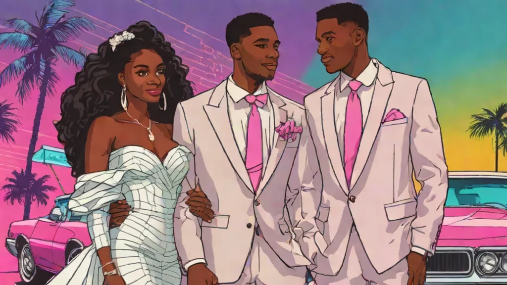 Coco Jones and Donovan Mitchell celebrating their wedding in formal white attire.