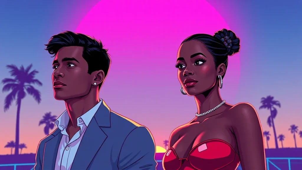 A man and woman looking away from each other during a breakup.
