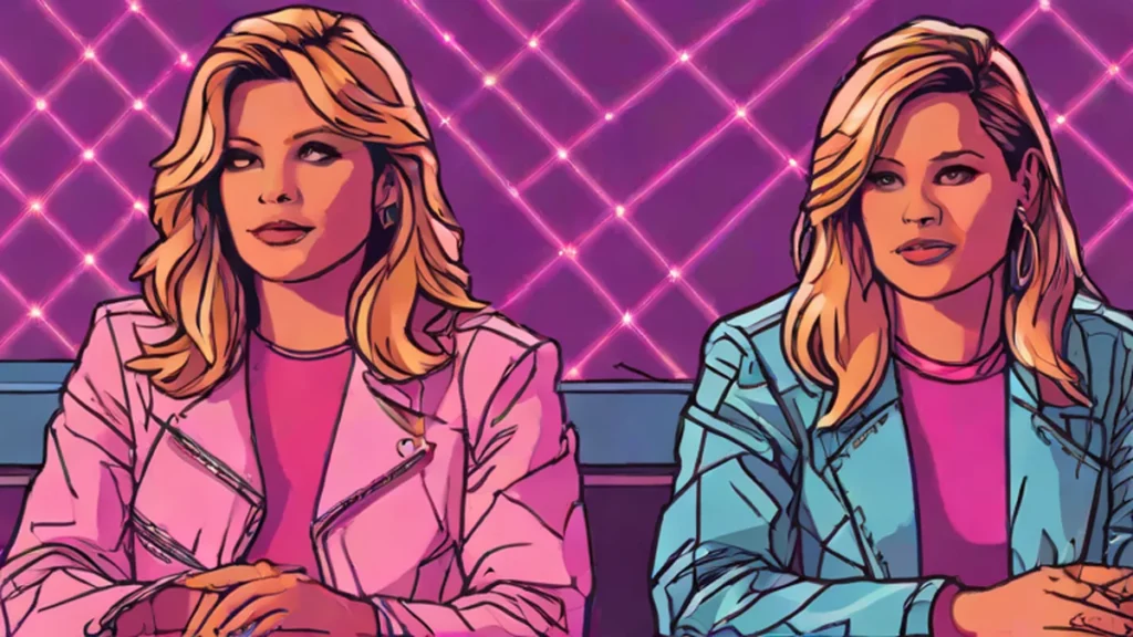 Two adult women looking away from each other representing complicated friendship dynamics.