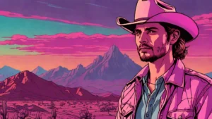 Luke Grimes as Kayce Dutton standing in the Montana wilderness for Marshals season two.