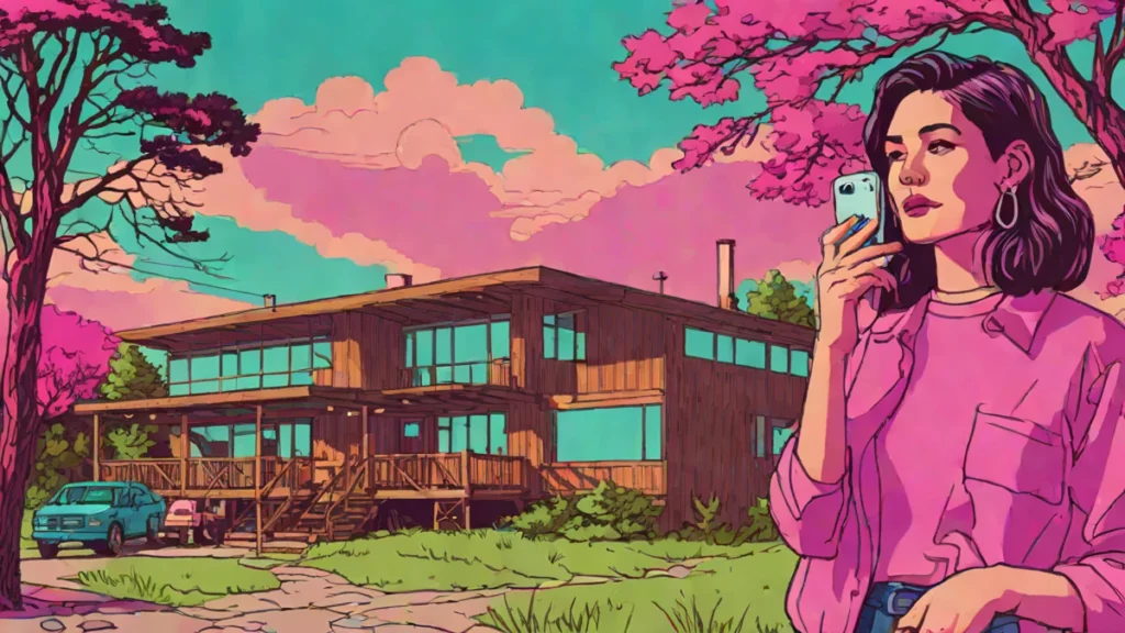 A young woman reflecting on family secrets in a beautiful Canadian outdoor setting.