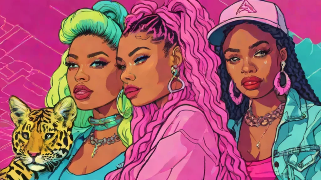A split image showing country singer Ella Langley and pop artist Doja Cat facing each other.