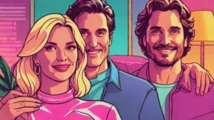 Erinn Bartlett and Oliver Hudson smiling together during a major family milestone at home.