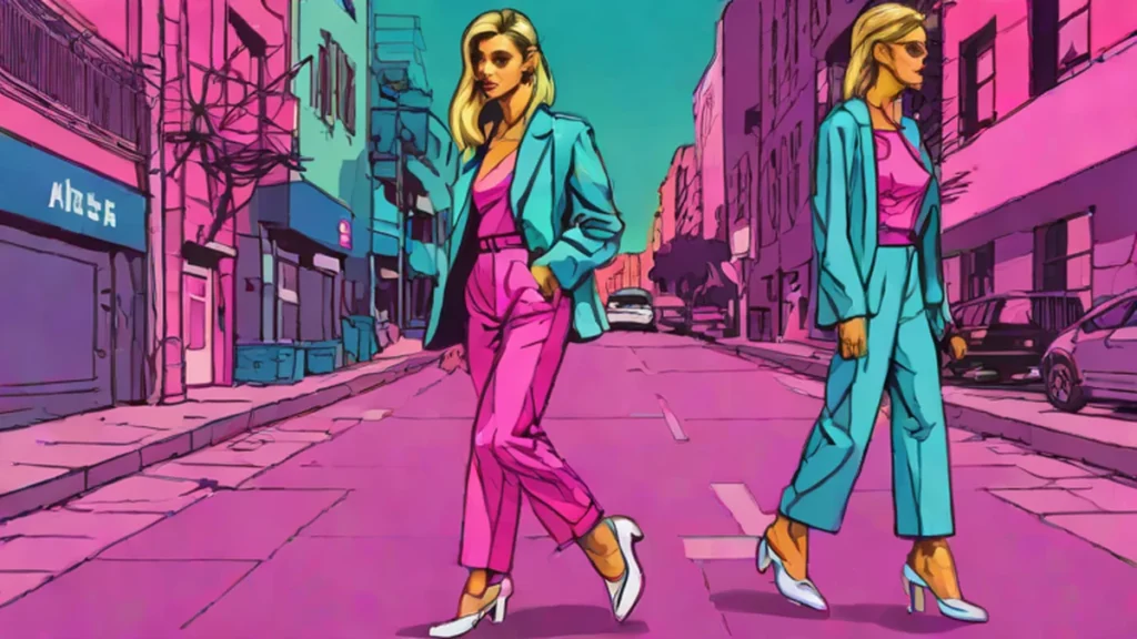 Hailey Bieber wearing cropped trousers and chic The Row mules walking in Los Angeles.