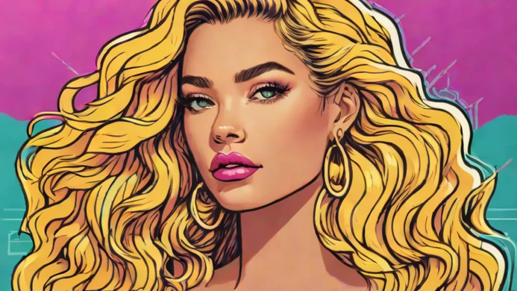 A woman showcasing dimensional honey latte blonde hair with warm caramel and golden highlights.