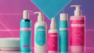 Vanicream facial cleanser and moisturizer bottles on a simple bathroom counter representing minimalist skincare.