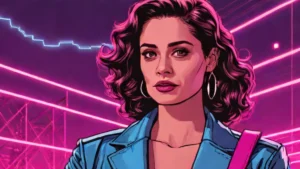 Emmy Rossum portraying an intense FBI agent in a psychological thriller scene.