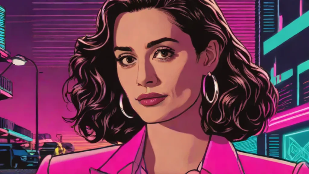 Emmy Rossum portraying a serious FBI agent in a dramatic neo-noir setting for Furious season two.