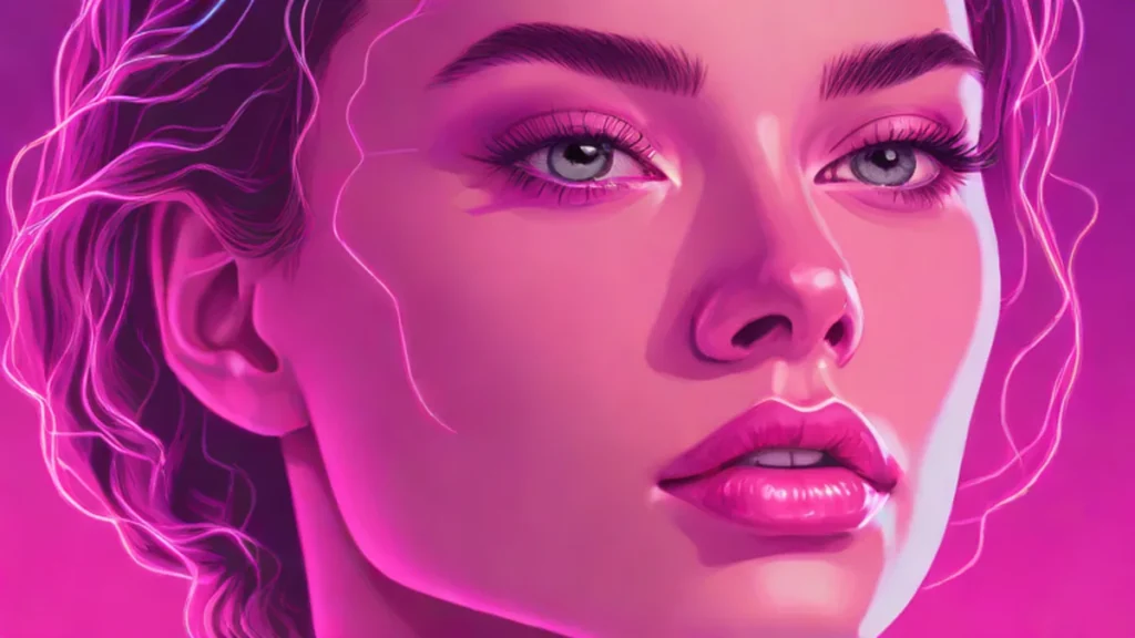 Close up portrait of a woman with radiant, hydrated, and dewy skin.