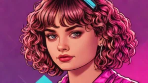 Joey King debuting her new textured curly fringe and long auburn hair at a movie premiere.