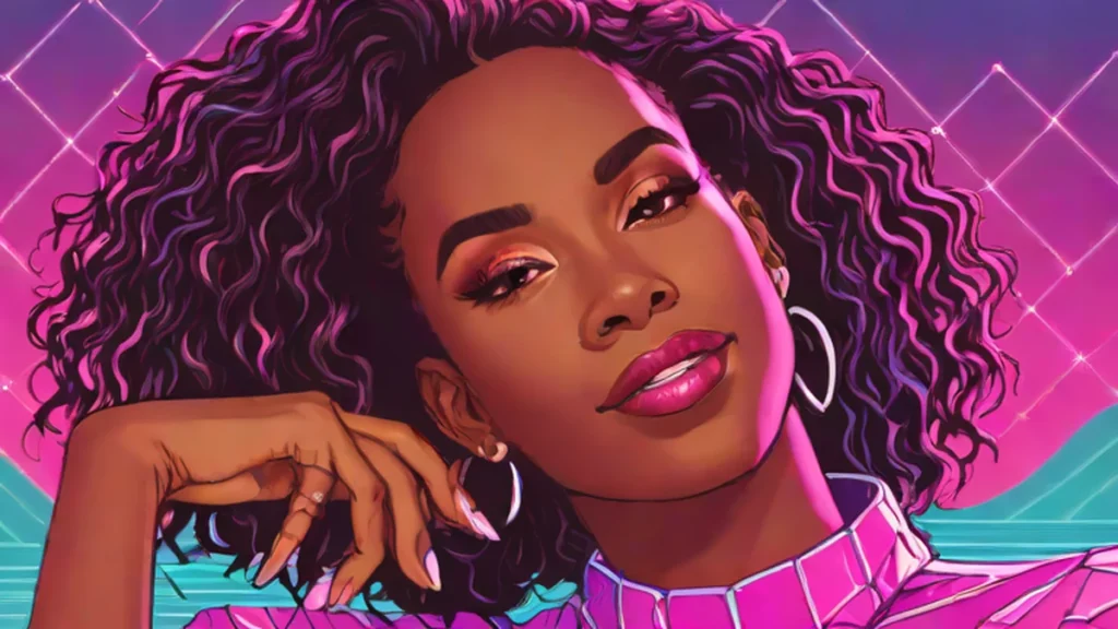 A portrait of a beautiful woman with radiant, glowing skin and a joyful expression.