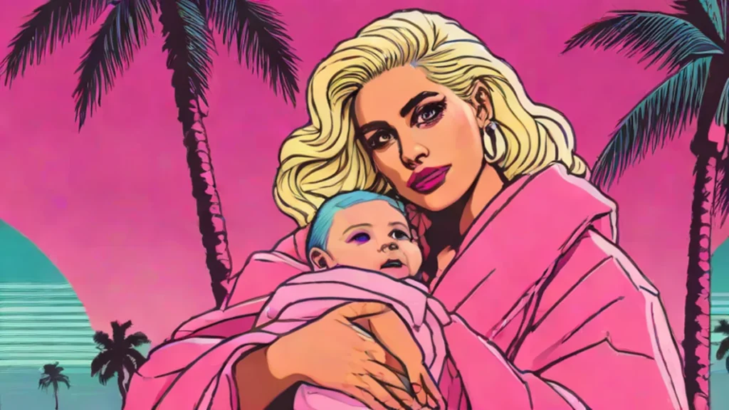 A smiling woman holding her newborn baby girl close to her chest in a tender moment.