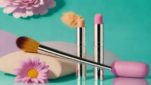 Marc Jacobs Beauty Nude Awakening concealer with daisy packaging resting on a vanity.