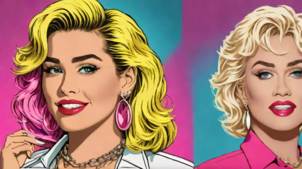 A side-by-side portrait of Miley Cyrus and the legendary Dolly Parton.