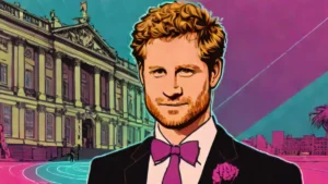 Prince Harry wearing a black suit and bowtie at the Invictus Spirit Awards in London.