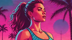 Close-up portrait of a fit woman in athletic wear representing heart health and fitness.