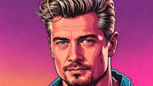 A close-up portrait of actor Eric Dane looking thoughtfully into the distance.
