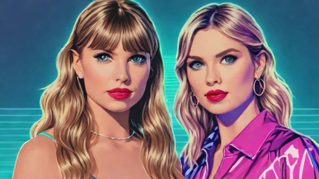 Taylor Swift and Sabrina Carpenter smiling together at the Academy Museum Gala event.