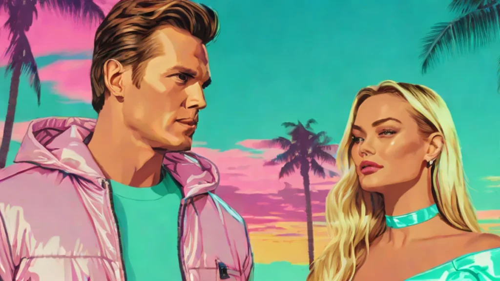 A close-up portrait of Tom Brady and Candice Swanepoel looking toward the camera.