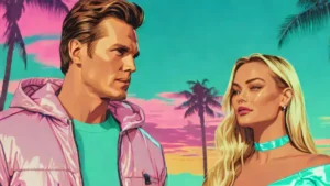 A close-up portrait of Tom Brady and Candice Swanepoel looking toward the camera.